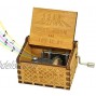 Sooharic Let It Be Music Box 18 Note Mechanism Antique Carved Wooden Music Box Crafts Let it be