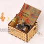 TUOZFLY Music Box Gift You Are My Sunshine Wooden Music Boxes Kid Toys Hand Crank Engraved Present for New Year Holiday Birthday Christmas Valentine's Day for Girl Boy Wife Friend Colorful Sunshine