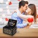 U R My Sunshine Wooden Colorful Black Music Box I Love You to The Moon and Back Vintage Hand Crank Musical Box Gifts for Wife Husband Girlfriend Boyfriend on Valentine's Day Wedding Anniversary