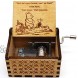 ukebobo Wooden Music Box The Pooh Saying Music Box Gift for Friend Merry Christmas Music Box New Year's Gifts 1 Set