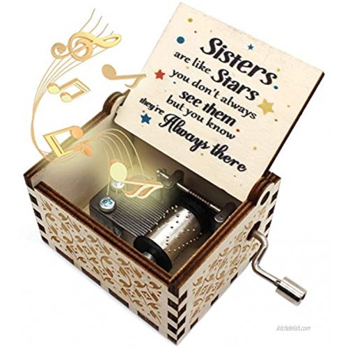 ukebobo Wooden Music Box You are My Sunshine Music Box Gifts for Sister Gifts for BFF,Newest Design Music Box 1 Set 10