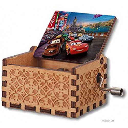 VINMEN U R My Sunshine Cars Music Box Newest Designed Engraved Hand Crank Musical Box