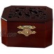 WESTONETEK Vintage Wood Carved Mechanism Musical Box Wind Up Music Box Gift for Christmas Birthday Valentine's Day Melody Amazing Grace