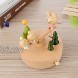 Wooden Music Box Valentine's Day Birthday Gift Travel Gift,Smart Toy Present for Lover Friends and Children Souvenir-Plays Castle in The Sky Song