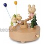 Wooden Music Box Valentine's Day Birthday Gift Travel Gift,Smart Toy Present for Lover Friends and Children Souvenir-Plays Castle in The Sky Song