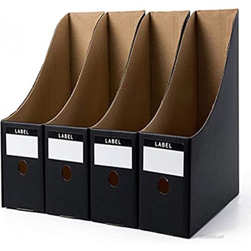 6 Pcs Foldable Magazine File Holder Cardboard Magazine Organizers and Storage as Magazine Holder Magazine Organizer | Magazine Storage Box Book Bins Desk File Holder Organizers and Storage