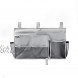 aivifine Bedside Caddy Hanging Storage Organizer 8 sailcloth bags used for bed dormitory bed crib armrest magazine storage mobile phone laptop water bottle rack gray