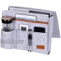 BEWISHOME Bedside Caddy Felt Hanging Storage Organizer Bedside Storage Organizer with 5 Pockets for Holding Laptop Magazines Water Bottle and Remotes Light Grey FCD01W