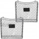 Gray Metal Wall-Mounted Magazine & File Holder Baskets with Chalkboard Label Set of 2