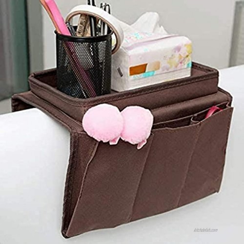 JINTN Sofa Caddy Organizer Bed Bedside Hanging Storage Bags Stuff Holders Creative Household Cabient Phone Remote Control Magazine Collapsible Storage Pouch Boxs Coffee1