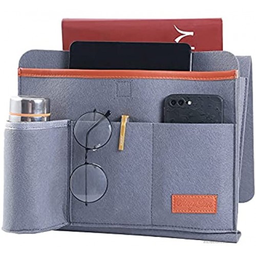 Lcuicm Bedside Caddy Organizer Bedside Storage Hold Up to 21 Lbs with Large Pockets Double-Layer Thick Felt Two Easy Ways of Installation Perfect for College Dorm Room and Home