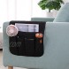 LIONLINK Sofa Arm Chair Caddy Armrest Organizer TV Remote Control Holder for Recliner Couch for Tablets Phone iPad Book Magazine Black