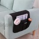 LIONLINK Sofa Arm Chair Caddy Armrest Organizer TV Remote Control Holder for Recliner Couch for Tablets Phone iPad Book Magazine Black
