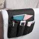 NOSGA Sofa Armrest Storage Bag Sofa Chair Side Caddy Hanging Pouch Organizer 5-Pocket Waterproof & Durable Storage Bag Suitable for Tablets Phones Books TV Remote Control
