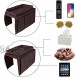 OOTSR Sofa Chair Organizer Holder Couch TV Remote Storage Organizer with Pockets for Recliner Armchair Snacks Glasses Smartphone Magazines iPad