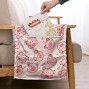 ZFRXIGN Sofa Couch Chair Armrest Organizer Pink Pig Tidy Hanging Storage Bag 5 Pocket for TV Remote Control Phone Books Glasses Magazines Cartoon Piggy Cute