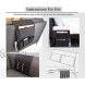 Zoragoo Sofa Armrest Organizer,Remote Organizer Couch Armchair Caddy with 6 Pockets for Magazine,TV Remote Control,Mobile Phones,iPad-Black