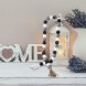 2 Pieces Wood Bead Garland Farmhouse Beads with Rustic Tassels Farmhouse Rustic Natural Wooden Bead Garland Prayer Beads Wall Hanging Decoration for Holiday Decoration Home Ornament