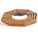 Better us Feng Shui Wood Bagua Mirror 4 Inch Concave