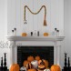 Halloween Wood Bead Garland Rustic Farmhouse Bead Fall Tiered Tray Decor with Witch Foot Halloween Party Decor