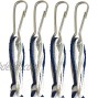 Holy Land Market Pants Jeans Tzitzits Set of Four White with Blue Thread Tassels with Hanging Hooks with Longer Blue Messiah Thread Royal Blue