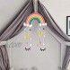 Kozart Rainbow Hanging Decoration Wall Hanging Decor Children Room Handmade Woven Cotton Rope