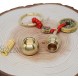 OPG 2 Pieces Gourd Brass Keychains,Feng Shui Luck Coins with Brass Calabash Wu Lou Key Ring for Good Luck  Wealth Success and Longevity  Blessing Paper in it