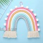 Tocawe New Rainbow Wall Decor Macrame Wall Hanging Macrame Woven Decorative for Kids Room,Cute Wall Decor Nursery Decoration,Suitable for Festival Ornaments Toddler gifts,Wedding Blue