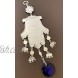 Turkish Blue Evil Eye Hamsa Hand Amulet Wall Hanging Decorative Charm Blessing Gift Retro Desgin -CL06