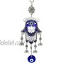 Turkish Blue Evil Eye Hamsa Hand Amulet Wall Hanging Decorative Charm Blessing Gift Retro Desgin -CL06