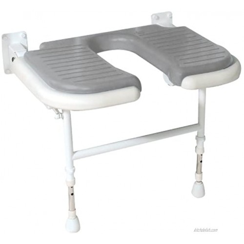 ARC DS4220-GR Deluxe Wide U-Shaped Seat without Back and Arms Gray