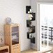 AZL1 Life Concept Corner Shelves for Home Office Decor Bedroom Livingroom 7.75 inches Black 2