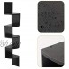 AZL1 Life Concept Corner Shelves for Home Office Decor Bedroom Livingroom 7.75 inches Black 2