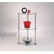 Convenience Concepts Designs2Go Classic Glass 3 Tier Corner Shelf Glass
