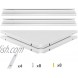 evron Wall Mount Corner Shelf,Easy to Install Metal Front Floating Corner Shelf with Self-Adhesive Tapes White Wood Striped with Wire Pass Set of 2
