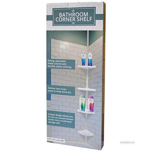 Kole Imports 4-Tier Bathroom Corner Shelf