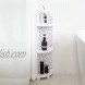 MOONAZA Corner Shelf 3-Tier Plant Stand Corner Shelves for Bedroom Bathroom Storage,White Corner Shelf for Small Spaces