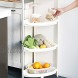 N-B 4-Tier Plastic Triangle Storage Rack,Multipurpose Corner Shelf for Kitchen,Living Room,BathroomWhite