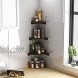 OROPY 3 Tier Radial Corner Shelves for Wall  Solid Wood Floating Corner Storage Shelves Ideal for Display of Books Small Plant Photos Wall Décor  One Set of 3
