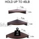 OROPY 3 Tier Radial Corner Shelves for Wall  Solid Wood Floating Corner Storage Shelves Ideal for Display of Books Small Plant Photos Wall Décor  One Set of 3