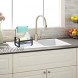 Sunnym Steel Sponge Holder with Dishcloth Drying Rack Kitchen Sink Organizer Caddy Tray Sponge Brush Soap Holder