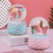 BREIS 3.93 Large Inch Snowglobes with Automatic Snowfull Musical,LED Lights Gifts for Girls,Birthday Christmas Festival Gift for 5-12 Year Old Girls,Mermaid Pink