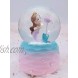 BREIS 3.93 Large Inch Snowglobes with Automatic Snowfull Musical,LED Lights Gifts for Girls,Birthday Christmas Festival Gift for 5-12 Year Old Girls,Mermaid Pink