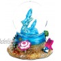 CoTa Global Resin Stone Cool Summer Dolphin Coastal Snow Globe 45mm 2.5 Sea Animals Glass Statue Art Handcrafted Glitter Dome Tabletop Sculpture Desk Centerpiece Accent Ocean Home Décors