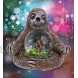 CoTa Global Sloth Snow Globe Realistic Animal Water Globe Figurine with Sparkling Glitter Collectible Novelty Ornament for Home Decor for Birthdays Christmas & Valentine 45mm