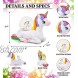 CoTa Global Unicorn Snow Globe Magical Rainbow Water Globe Figurine with Sparkling Glitter Collectible Novelty Ornament for Home Decor for Birthdays Christmas & Valentine 45mm