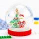 Creative Hobbies 4 Inch DIY Clear Plastic Water Globe Snow Globe with Screw Off Cap -Great for DIY Snow Globes 6