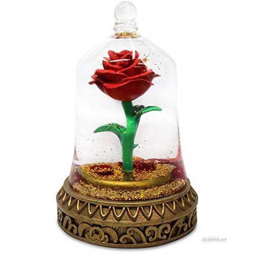 Disney Beauty and The Beast Enchanted Rose Snowglobe