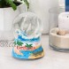 Elanze Designs Florida Dolphins Figurine 100MM Water Globe Plays Tune by The Beautiful Sea