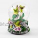 Elanze Designs Hummingbirds with Flowers Figurine 150MM Water Globe Plays Tune You Light Up My Life